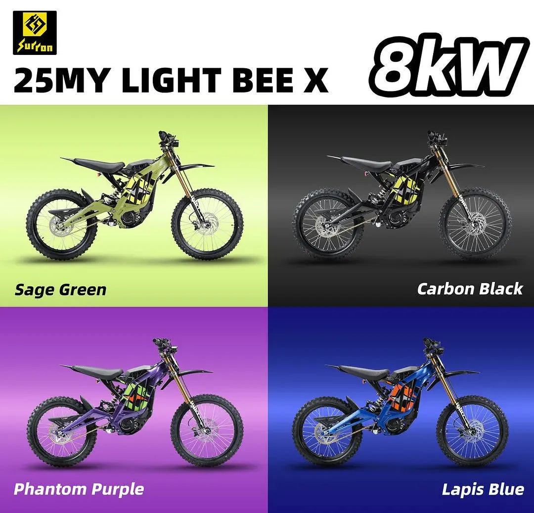 2025 SURRON LIGHT BEE X ELECTRIC DIRT BIKE 8000w 60V 40AH