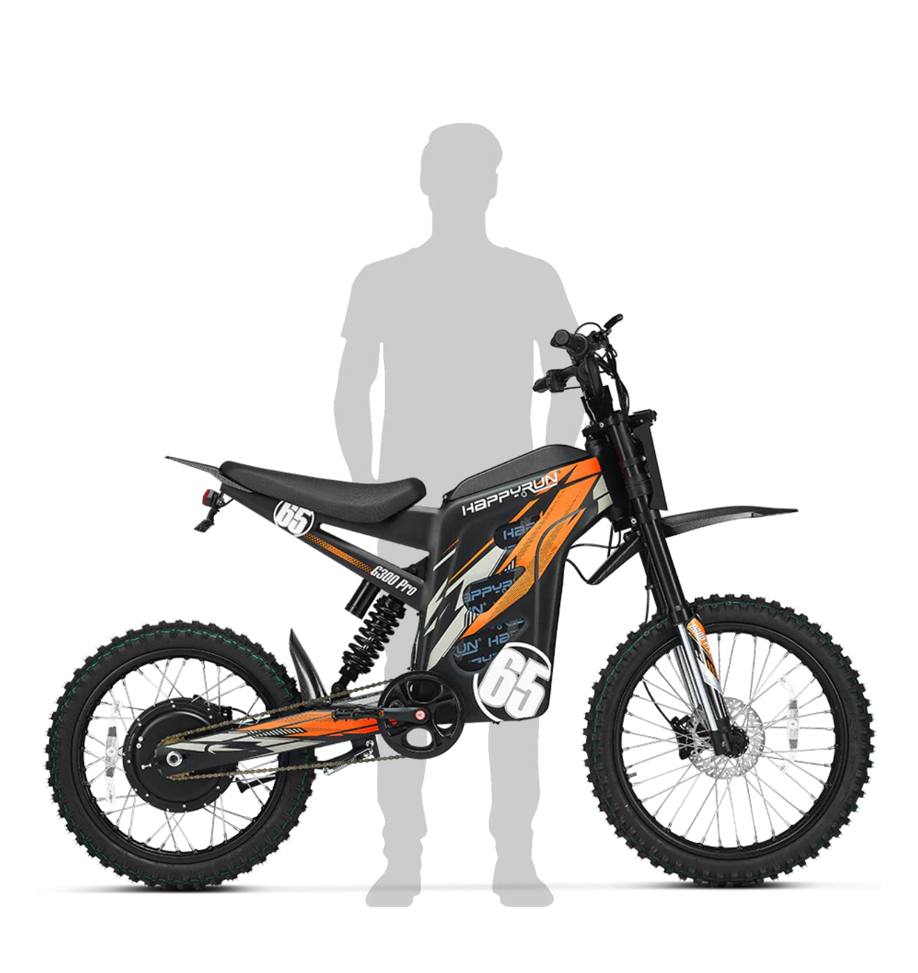 HappyRun 6500W Electric Dirt Bike G300 Pro 2025 New