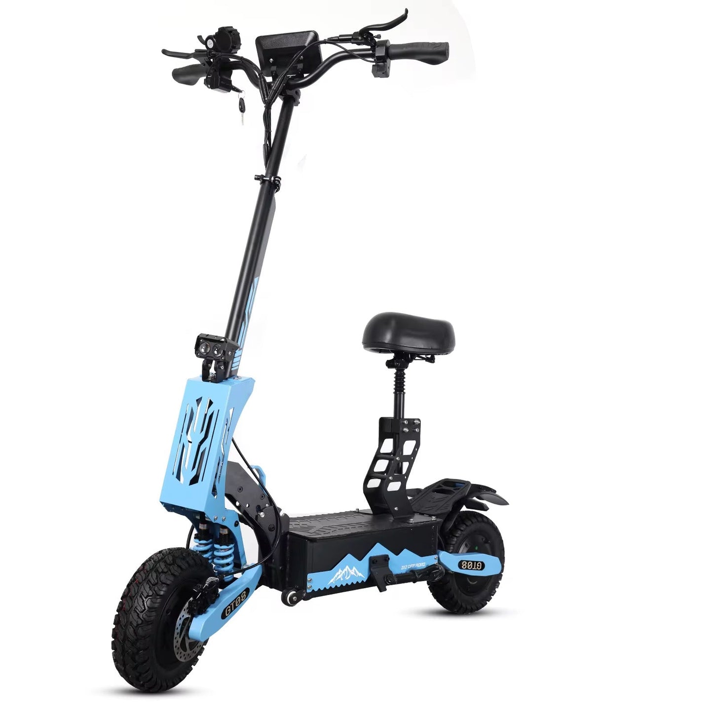 GT08 5600W Foldable Electric Scooter 60V 27AH Dual Motor 11in Off Road Tires